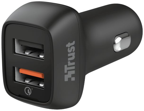 Trust Qmax Dubbele USB Poort Autolader afbeelding 1