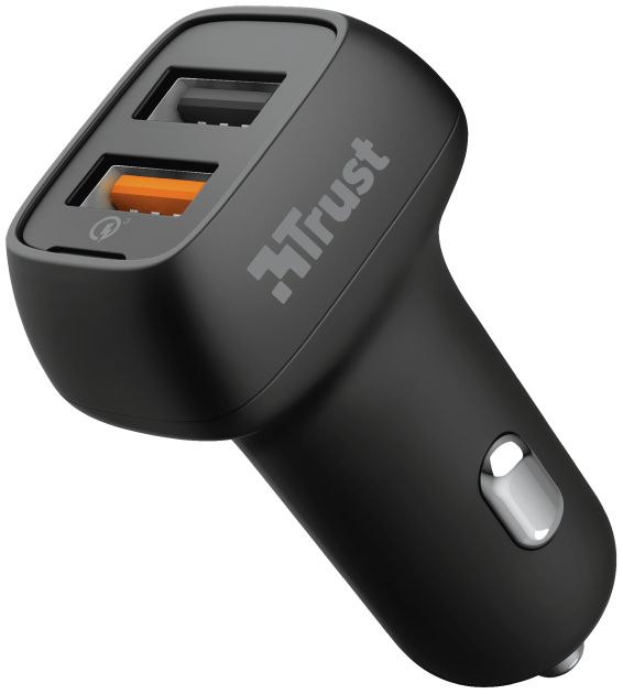 Trust Qmax Dubbele USB Poort Autolader afbeelding 2