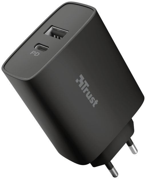Trust Qmax Snellader 30W USB + USB-C Oplader met Power Delivery Zwart afbeelding 11