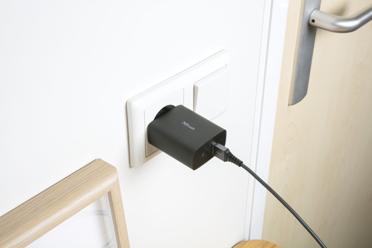 Trust Qmax Snellader 30W USB + USB-C Oplader met Power Delivery Zwart afbeelding 10