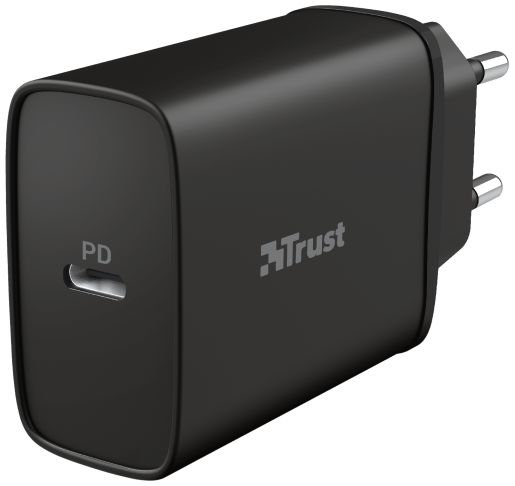 Trust Qmax USB-C Snellader 18W met Power Delivery 3.0 Zwart afbeelding 1