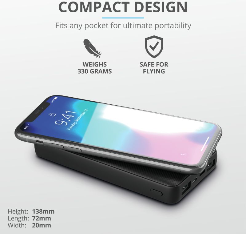 Trust Primo Compact PowerBank 15.000 mAh Fast Charge USB/USB-C Zwart afbeelding 7
