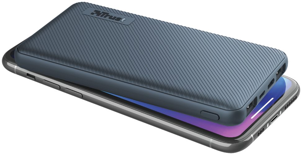 Trust Primo Ultra Dunne USB-C PowerBank 10.000 mAh Blauw afbeelding 2