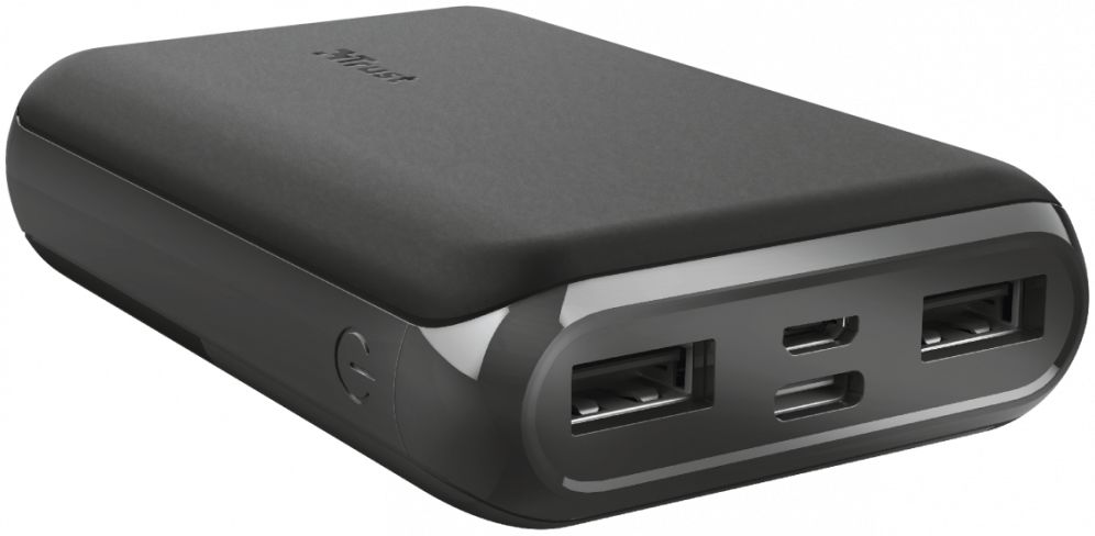 Trust Pacto2 Pocket-Size Fast Charge Powerbank 10.000 mAh Zwart afbeelding 1