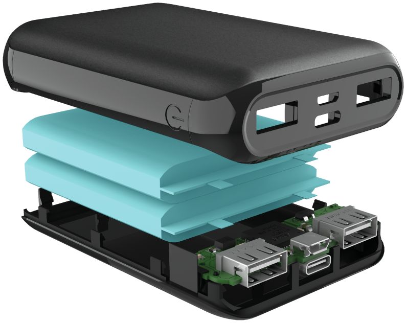 Trust Pacto2 Pocket-Size Fast Charge Powerbank 10.000 mAh Zwart afbeelding 13