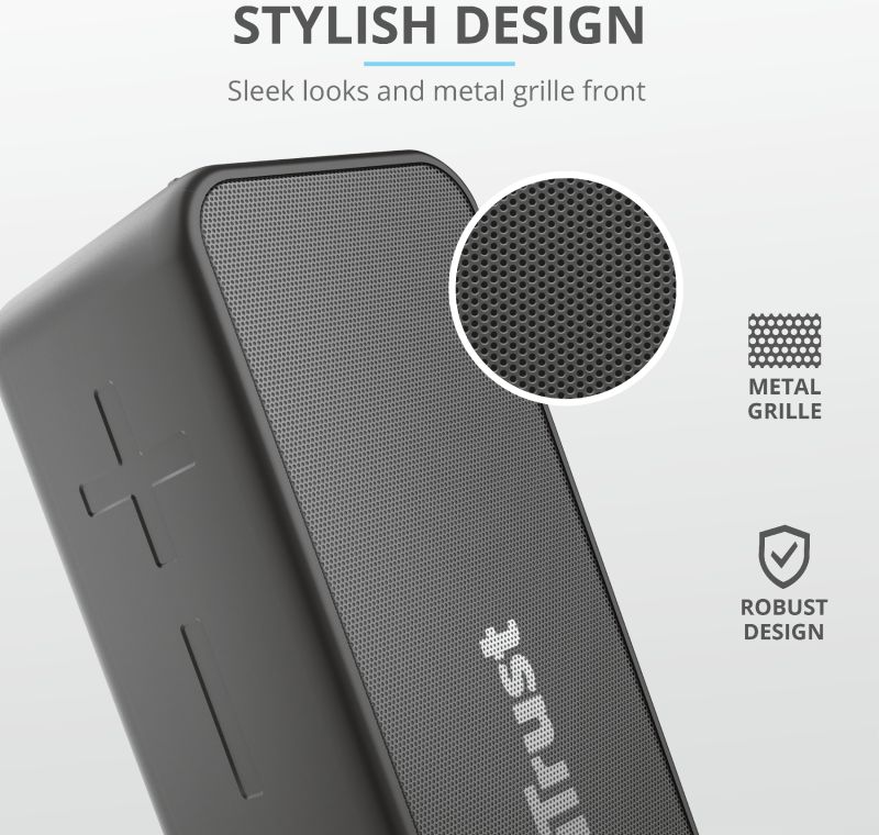 Trust Zowy Max Stylish Bluetooth Wireless Speaker Zwart afbeelding 11