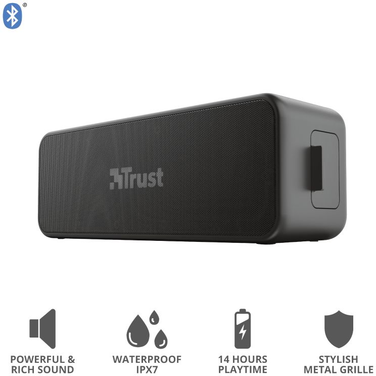Trust Zowy Max Stylish Bluetooth Wireless Speaker Zwart afbeelding 12