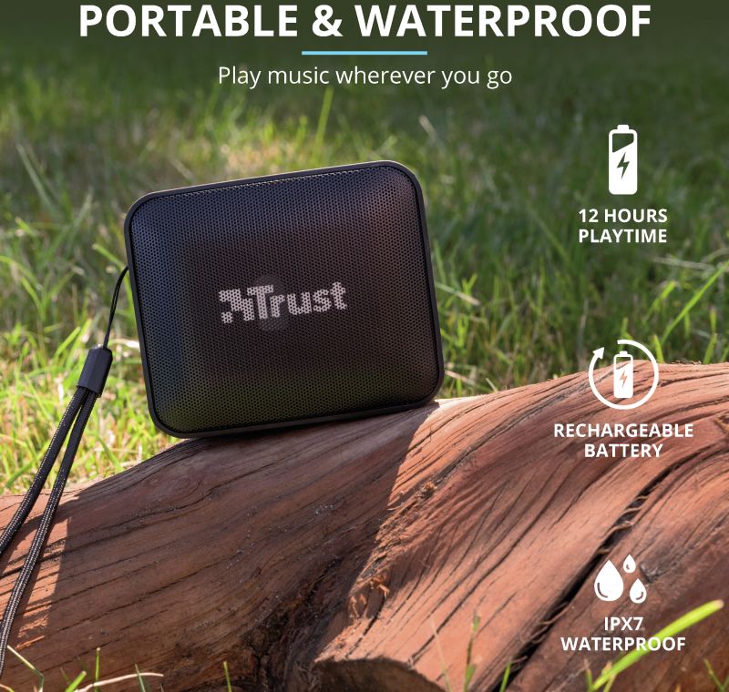 Trust Zowy Compact Bluetooth Wireless Speaker Zwart afbeelding 10