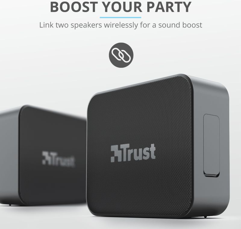 Trust Zowy Compact Bluetooth Wireless Speaker Zwart afbeelding 12