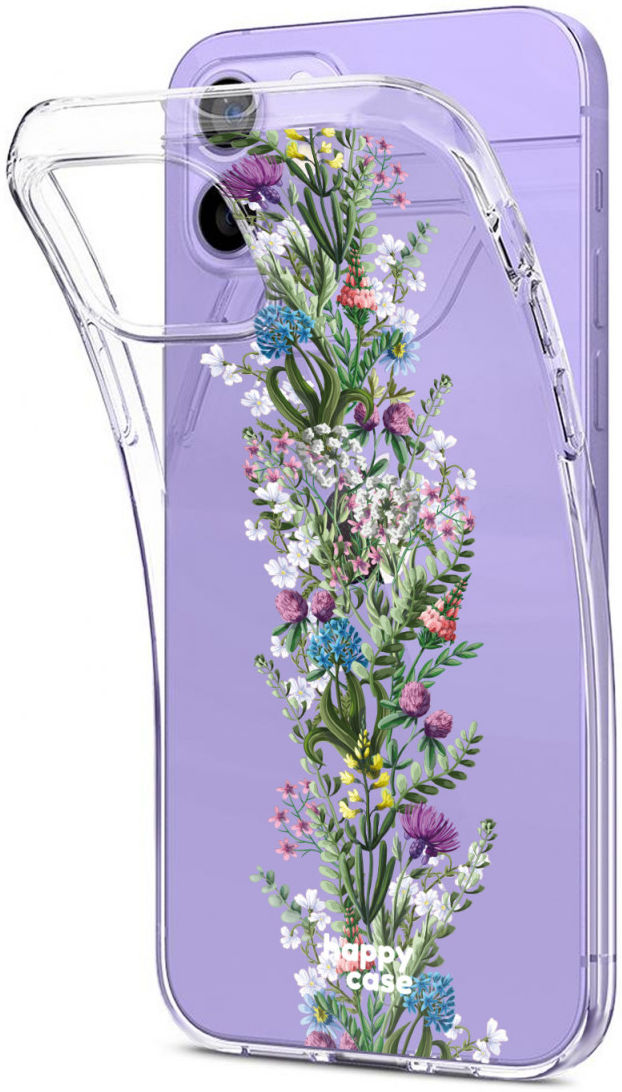 HappyCase iPhone 12 / 12 Pro Hoesje Flexibel TPU Floral Print afbeelding 4