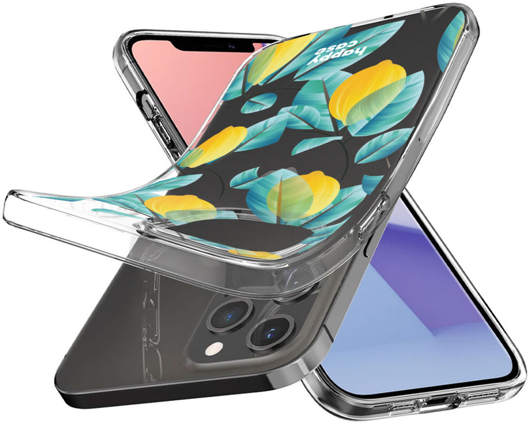 HappyCase iPhone 12 / 12 Pro Hoesje Flexibel TPU Citroen Print afbeelding 4