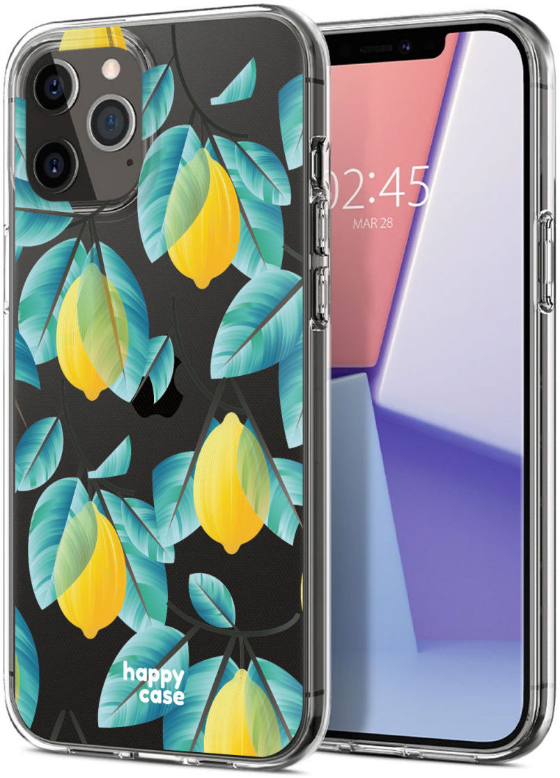 HappyCase iPhone 12 / 12 Pro Hoesje Flexibel TPU Citroen Print afbeelding 2