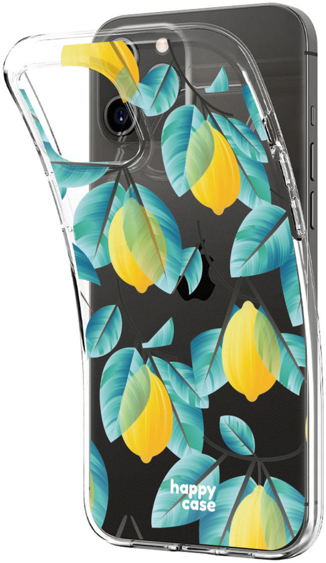 HappyCase iPhone 12 / 12 Pro Hoesje Flexibel TPU Citroen Print afbeelding 5