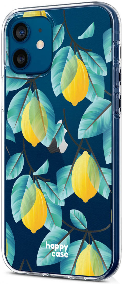 HappyCase iPhone 12 / 12 Pro Hoesje Flexibel TPU Citroen Print afbeelding 6