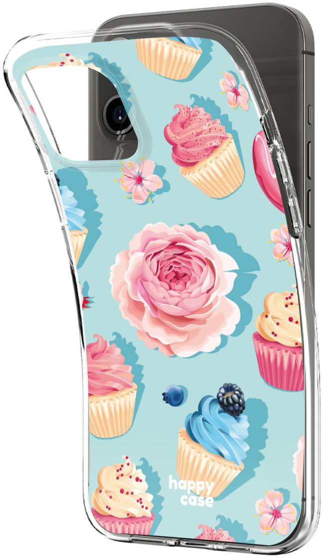 HappyCase iPhone 12 / 12 Pro Hoesje Flexibel TPU Toetjes Print afbeelding 5