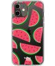 HappyCase iPhone 12 / 12 Pro Flexibel Hoesje TPU Watermeloen Print