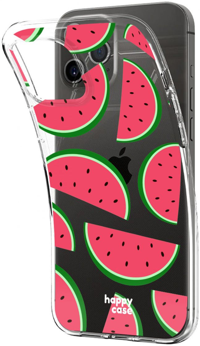 HappyCase iPhone 12 / 12 Pro Flexibel Hoesje TPU Watermeloen Print afbeelding 5