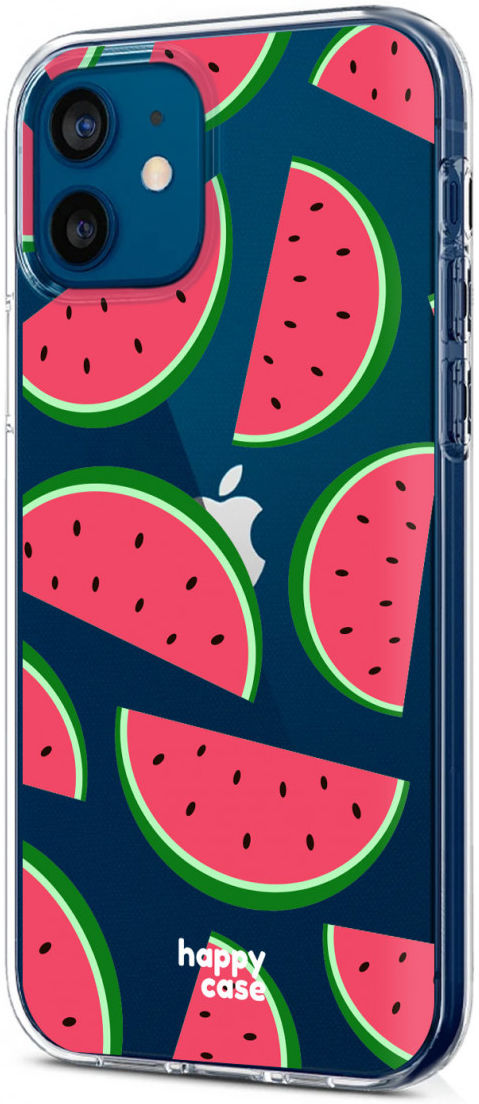 HappyCase iPhone 12 / 12 Pro Flexibel Hoesje TPU Watermeloen Print afbeelding 6