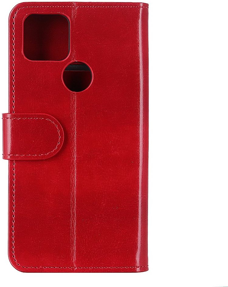 Google Pixel 5 Kunstleer Portemonnee Stand Hoesje Rood afbeelding 3
