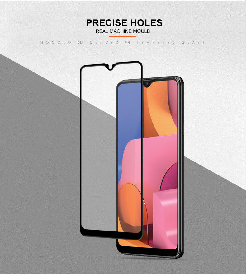 MOCOLO Samsung Galaxy A20s Full Cover Tempered Glass Screen Protector afbeelding 7