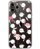 HappyCase Apple iPhone 12 Pro Hoesje Flexibel TPU Flamingo Print