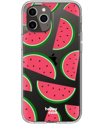 HappyCase Apple iPhone 12 Pro Hoesje Flexibel TPU Watermeloen Print Hoesjes