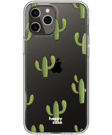 HappyCase Apple iPhone 12 Pro Hoesje Flexibel TPU Cactus Print Hoesjes