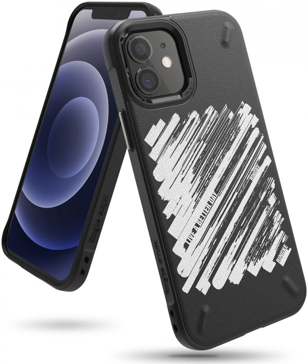 Ringke Onyx Design Apple iPhone 12 Mini Hoesje Flexibel TPU Paint afbeelding 1