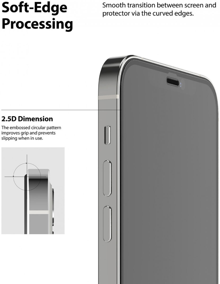 Ringke ID Glass Apple iPhone 12 Mini Tempered Glass Screenprotector afbeelding 5
