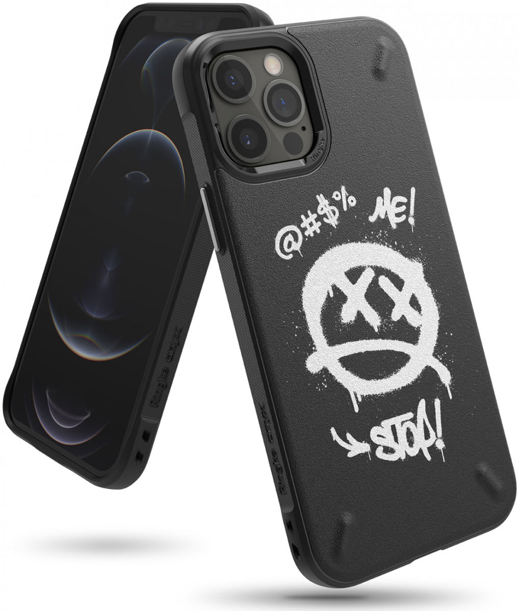 Ringke Onyx Design iPhone 12 / 12 Pro Hoesje Flexibel TPU Graffiti afbeelding 2