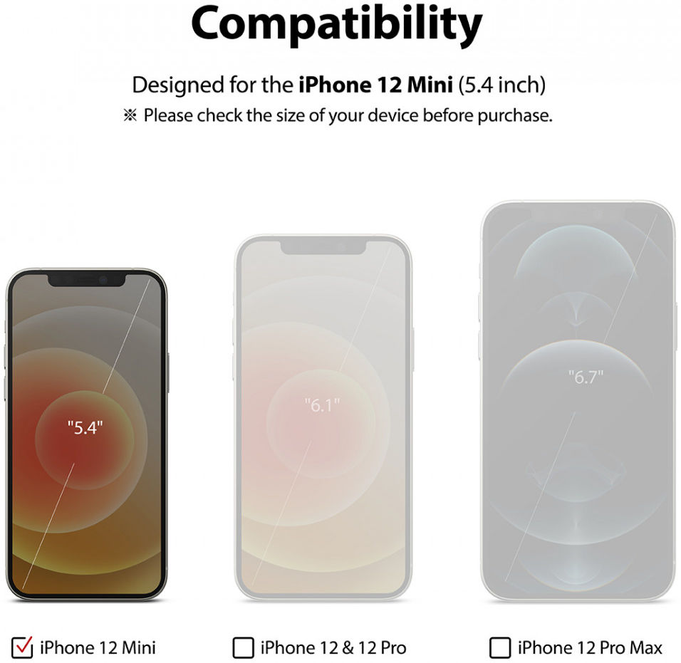 Ringke ID Glass Apple iPhone 12/12 Pro Tempered Glass Screenprotector afbeelding 13
