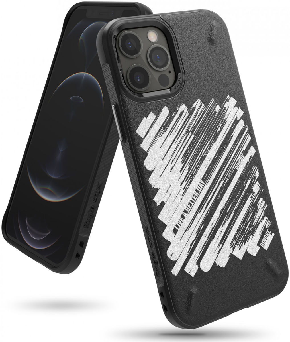 Ringke Onyx Design iPhone 12 Pro Max Hoesje Flexibel TPU Paint afbeelding 1