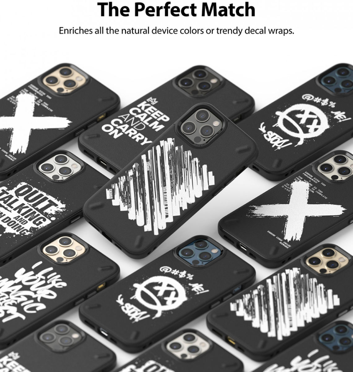 Ringke Onyx Design iPhone 12 Pro Max Hoesje Flexibel TPU Paint afbeelding 5