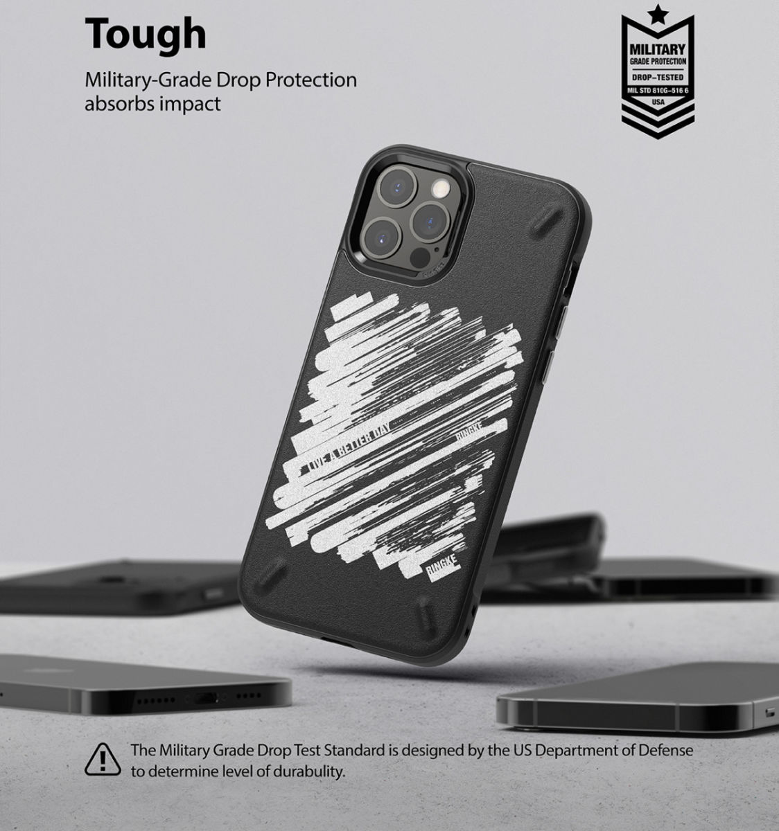 Ringke Onyx Design iPhone 12 Pro Max Hoesje Flexibel TPU Paint afbeelding 7
