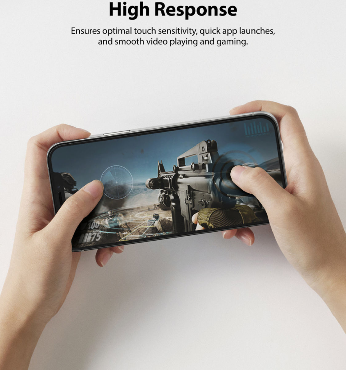 Ringke ID Glass Apple iPhone 12 Pro Max Tempered Glass Screenprotector afbeelding 10