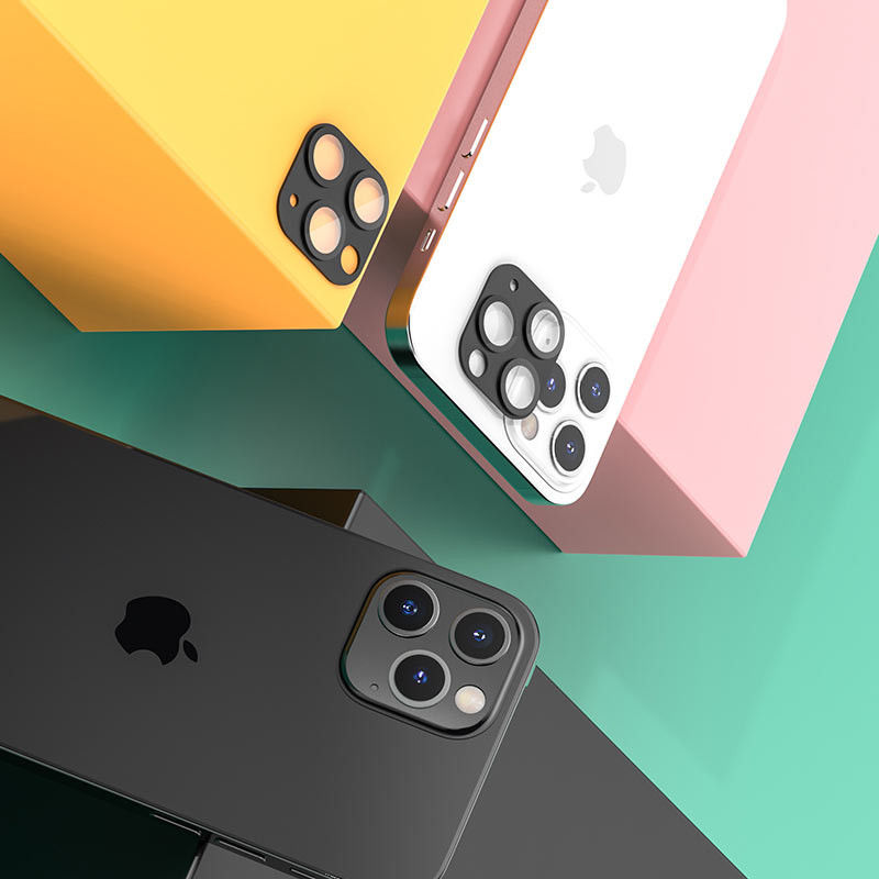 Hoco Tempered Glass Apple iPhone 12 Pro Camera Lens Protector afbeelding 5