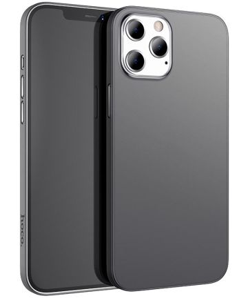 Hoco Thin Series Apple iPhone 12 Pro Max Hoesje Dun TPU Zwart Hoesjes