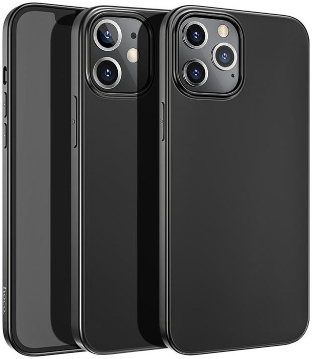 Hoco Fascination Series Apple iPhone 12 / 12 Pro Hoesje Matte Zwart afbeelding 1
