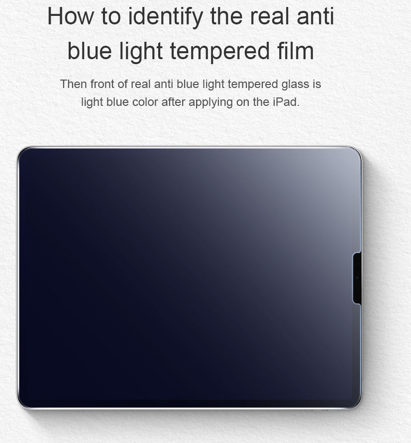 iPad Pro 11 / Air 2020/2022 Anti-Bluelight Screenprotector afbeelding 13