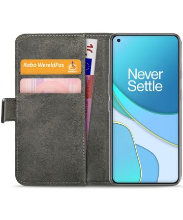 Mobilize Classic Gelly Wallet Book Case OnePlus 8T Hoesje Zwart Hoesjes