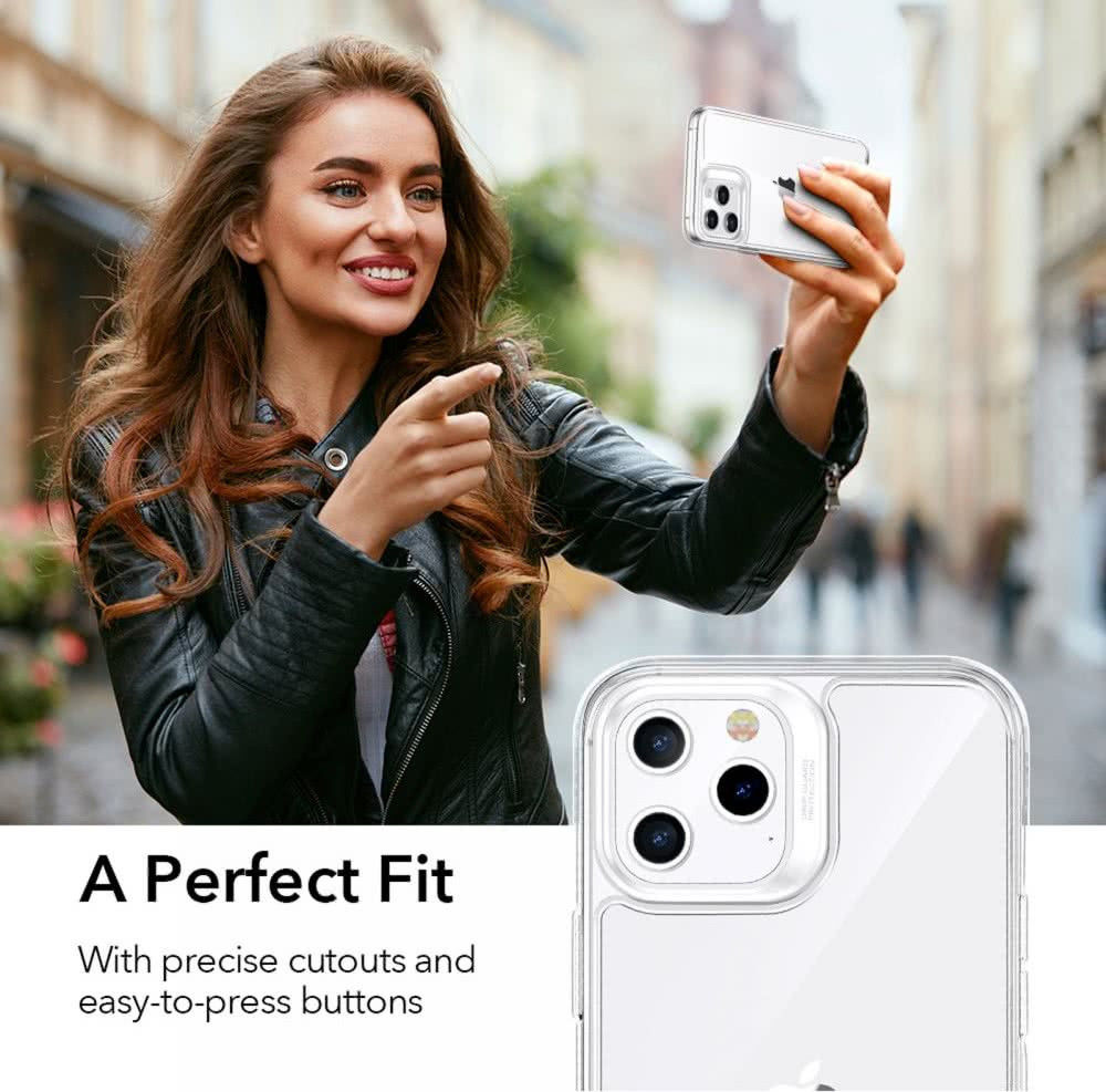 ESR Ice Shield Apple iPhone 12/12 Pro Hoesje Hybrid Glass Transparant afbeelding 5