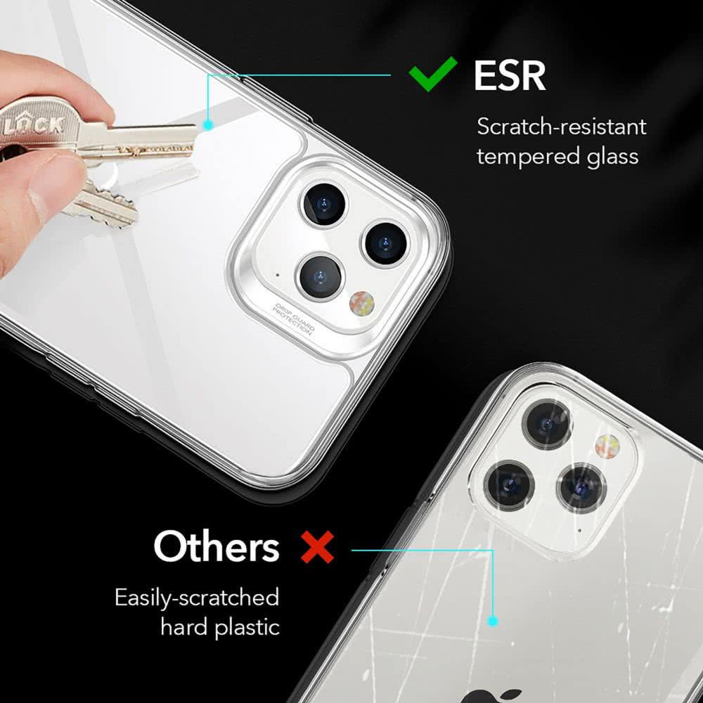 ESR Ice Shield Apple iPhone 12/12 Pro Hoesje Hybrid Glass Transparant afbeelding 6