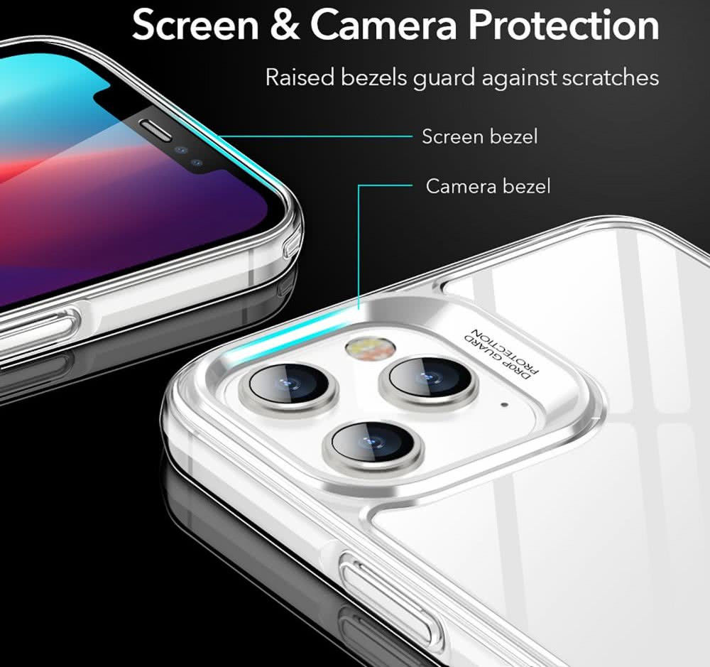 ESR Ice Shield Apple iPhone 12/12 Pro Hoesje Hybrid Glass Transparant afbeelding 7