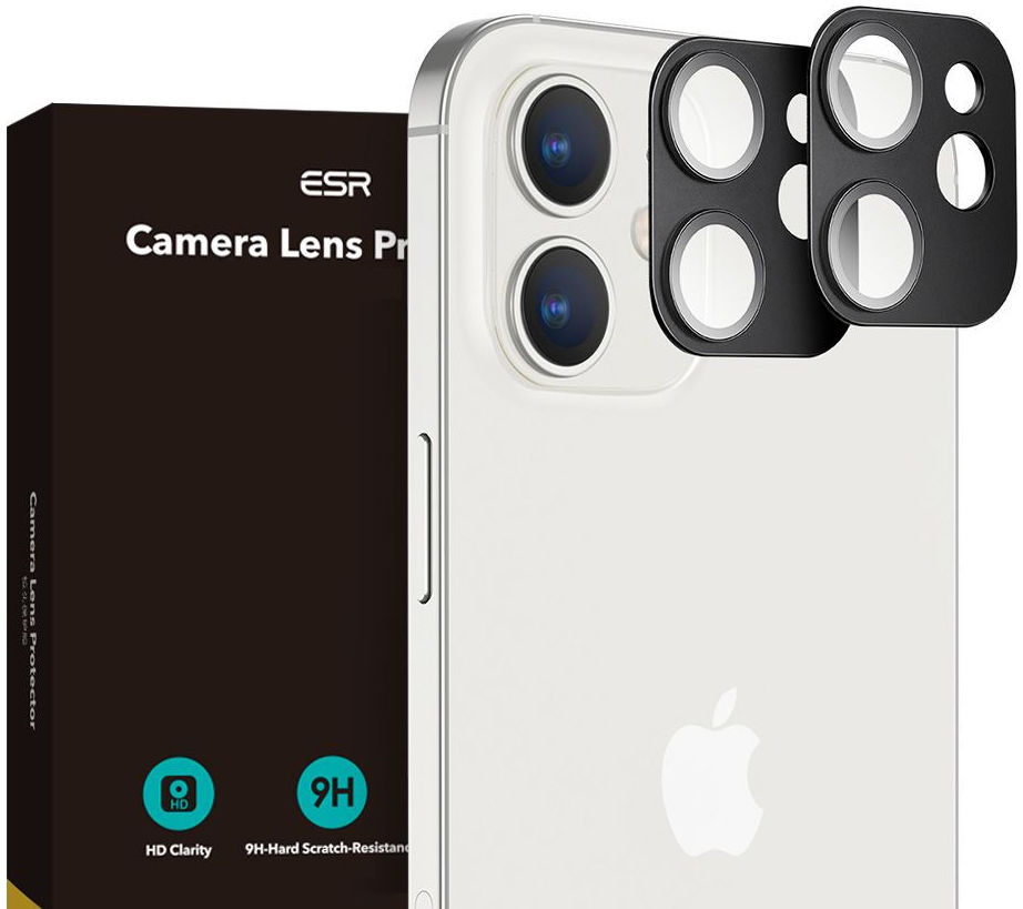 ESR Apple iPhone 12 Tempered Glass Camera Lens Protector (2-Pack) afbeelding 1
