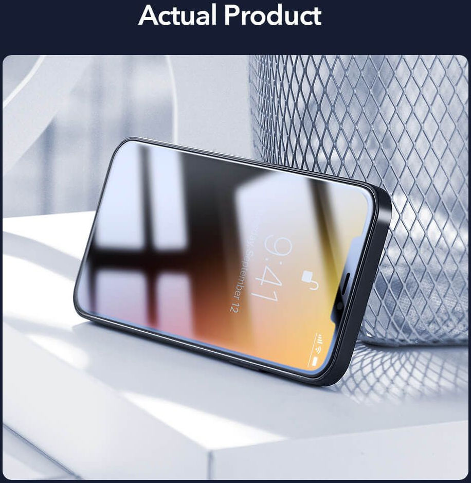 ESR Apple iPhone 12 / 12 Pro Tempered Glass Screenprotector (2-Pack) afbeelding 3