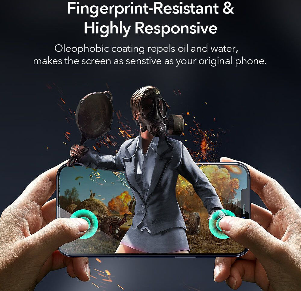 ESR Apple iPhone 12 / 12 Pro Tempered Glass Screenprotector (2-Pack) afbeelding 5