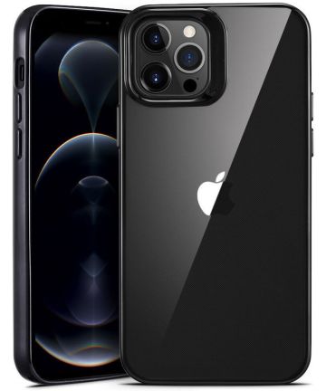 ESR Halo Apple iPhone 12 Pro Max Hoesje Transparant Zwart Hoesjes