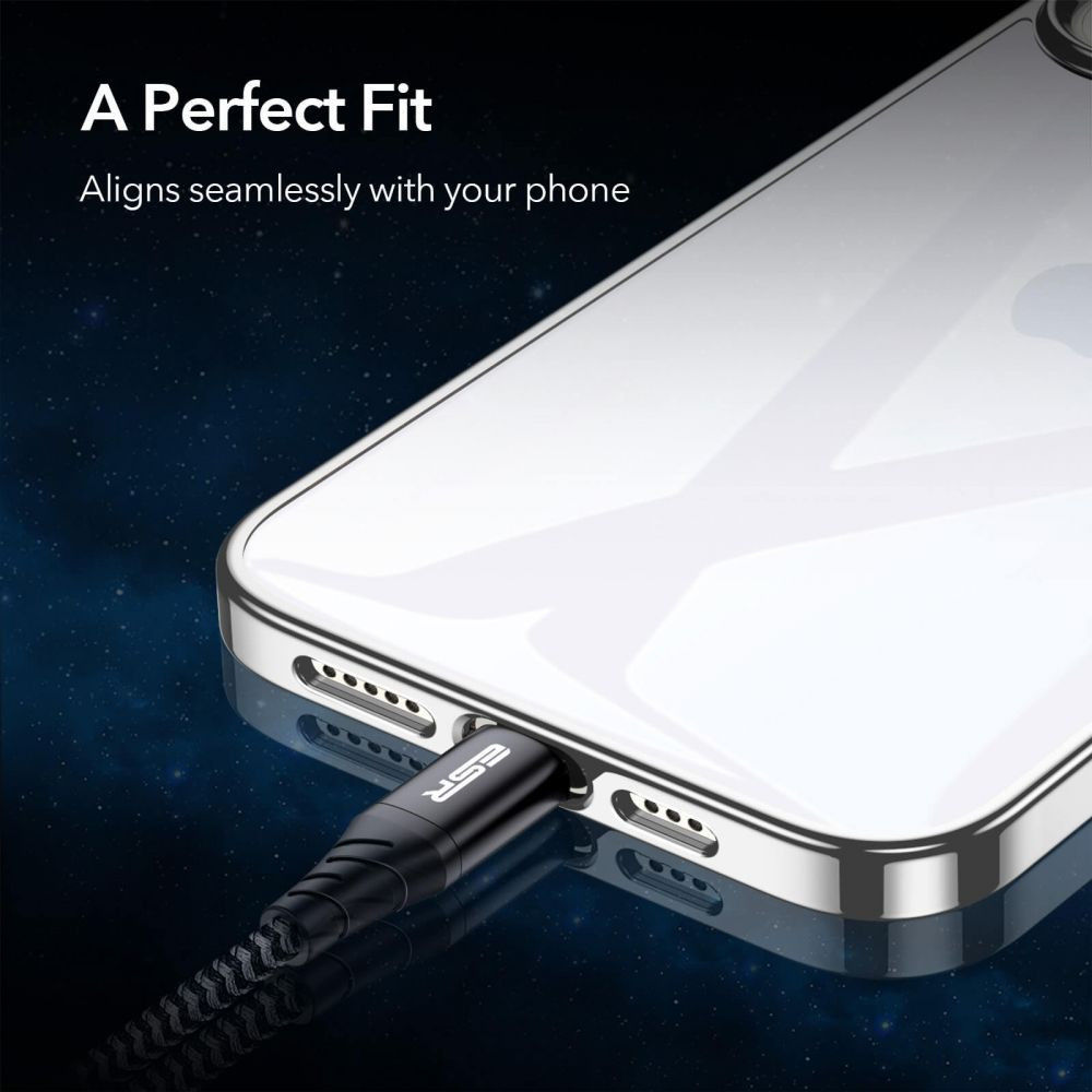 ESR Halo Apple iPhone 12 Mini Hoesje Transparant Zwart afbeelding 4