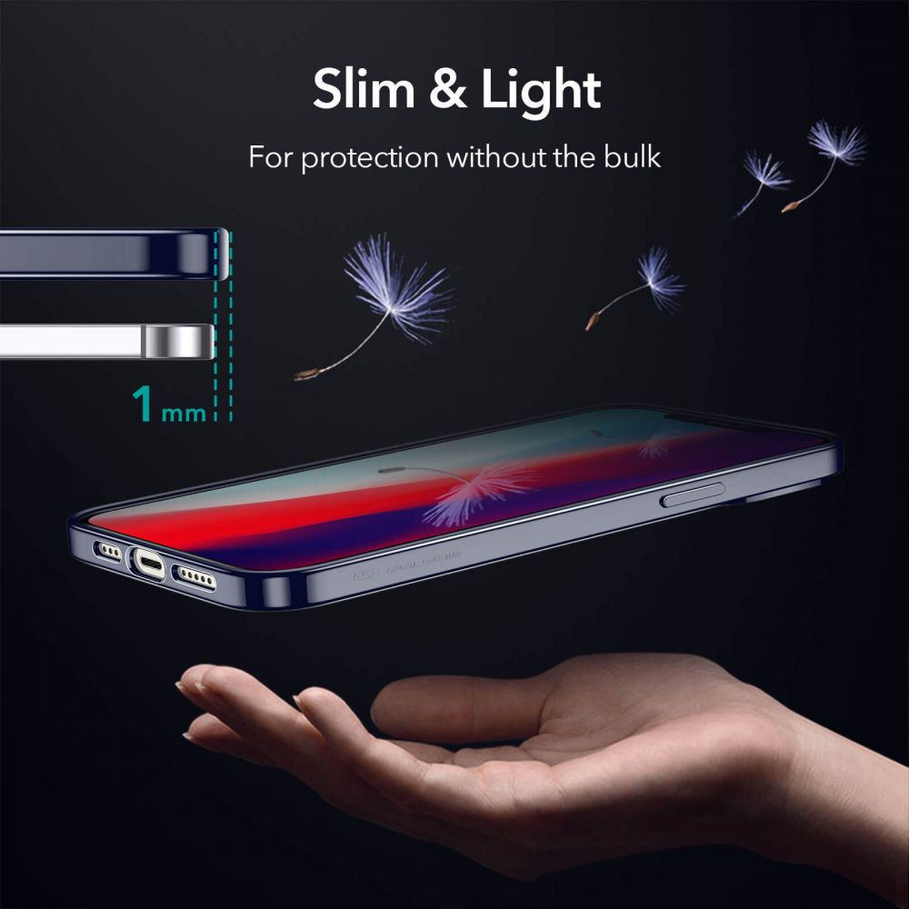 ESR Halo Apple iPhone 12 Mini Hoesje Transparant Zwart afbeelding 8