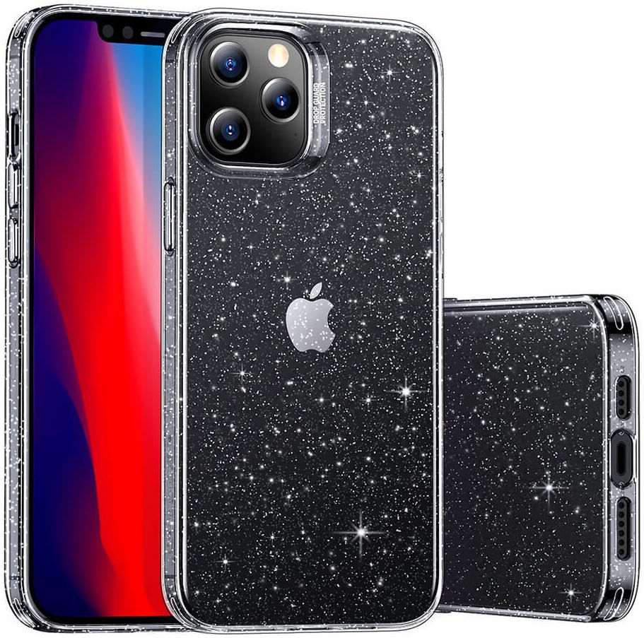 ESR Shimmer Apple iPhone 12 / 12 Pro Hoesje Transparant Glitter afbeelding 3